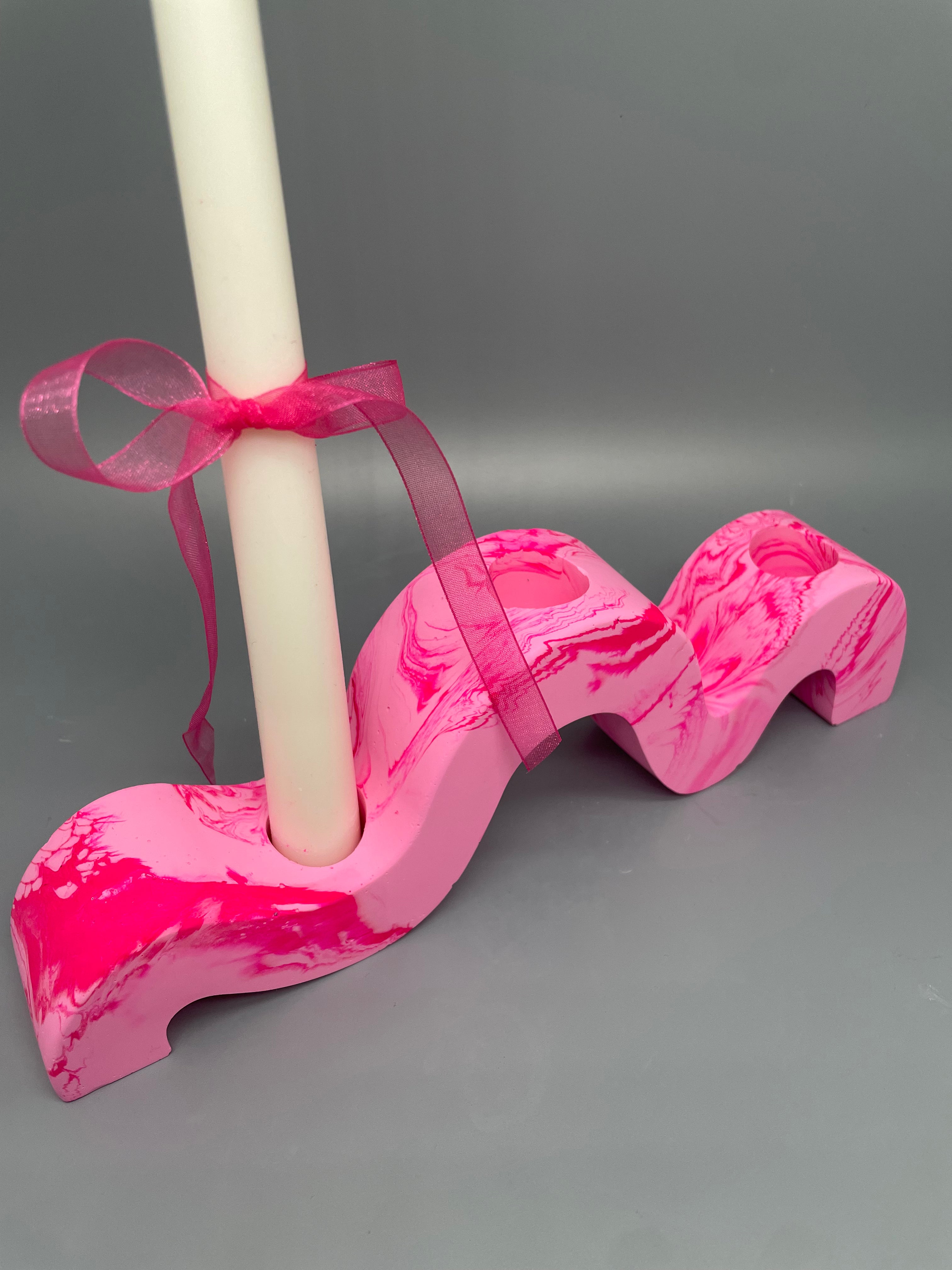 Kerzenhalterung im Marble Look