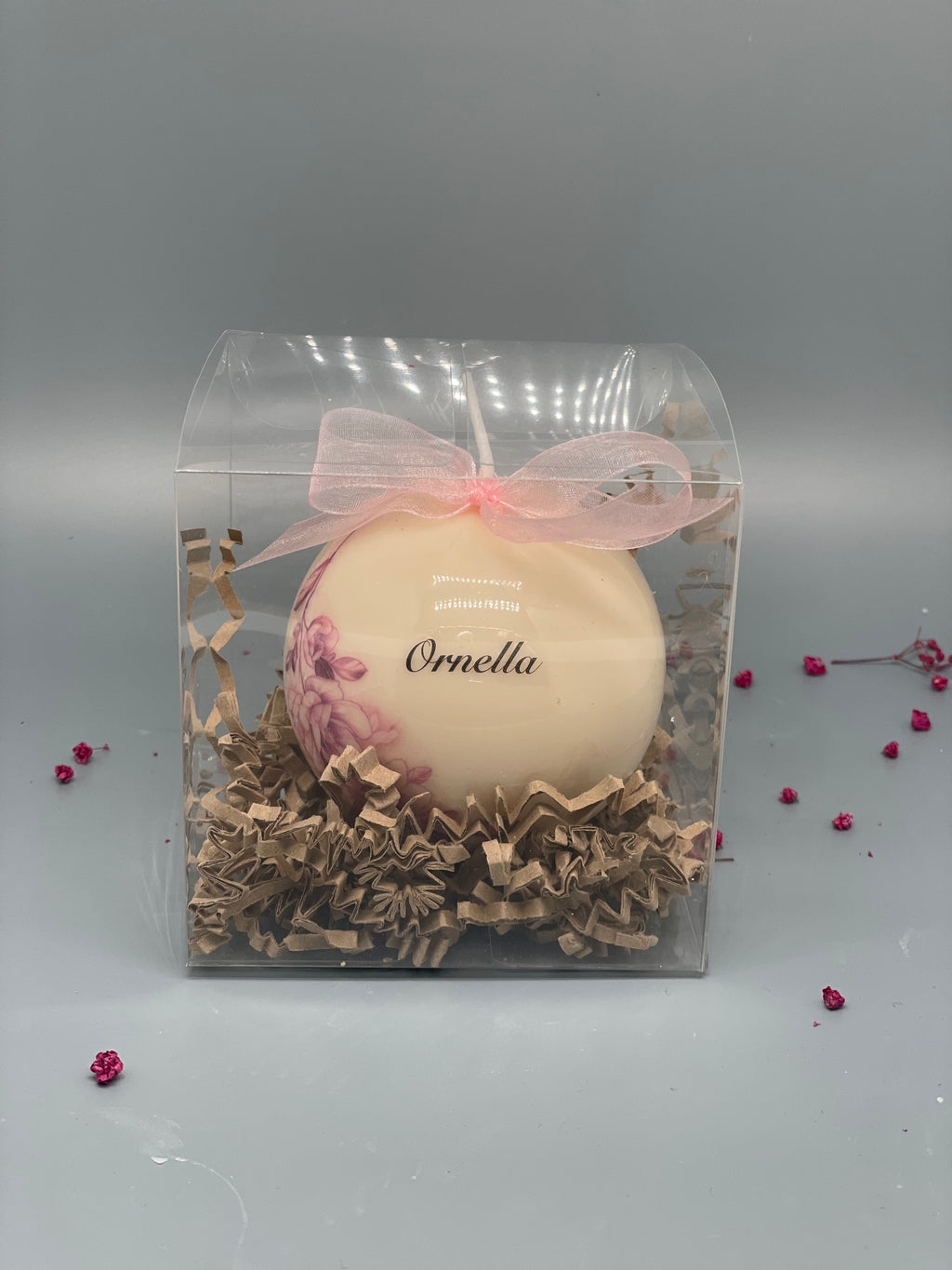 Kugel Kerze + Personalisierung